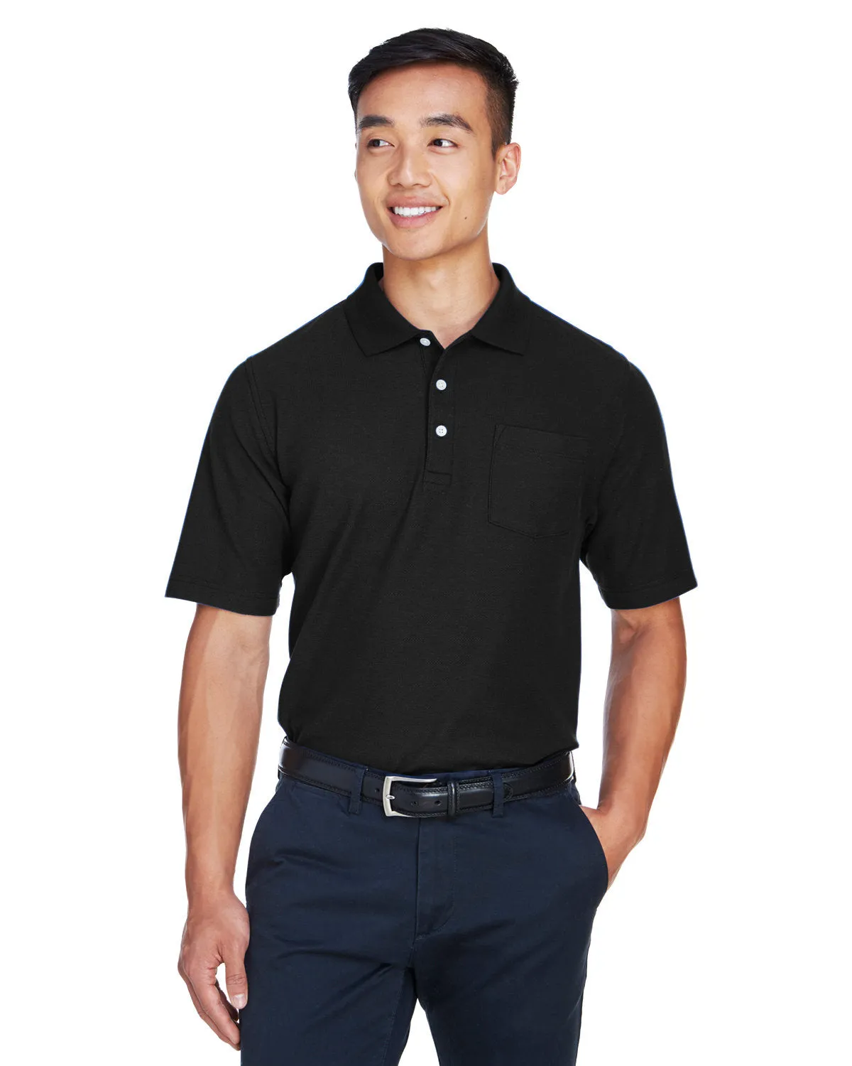 Devon & Jones DG150P Polo à poche performance DRYTEC20 pour homme