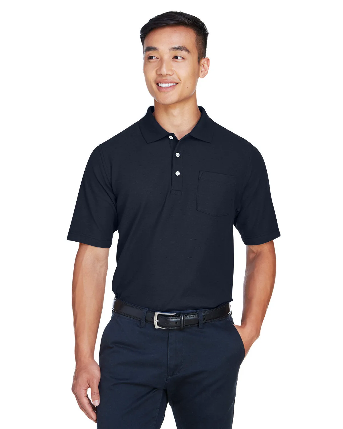 Devon & Jones DG150P Polo à poche performance DRYTEC20 pour homme