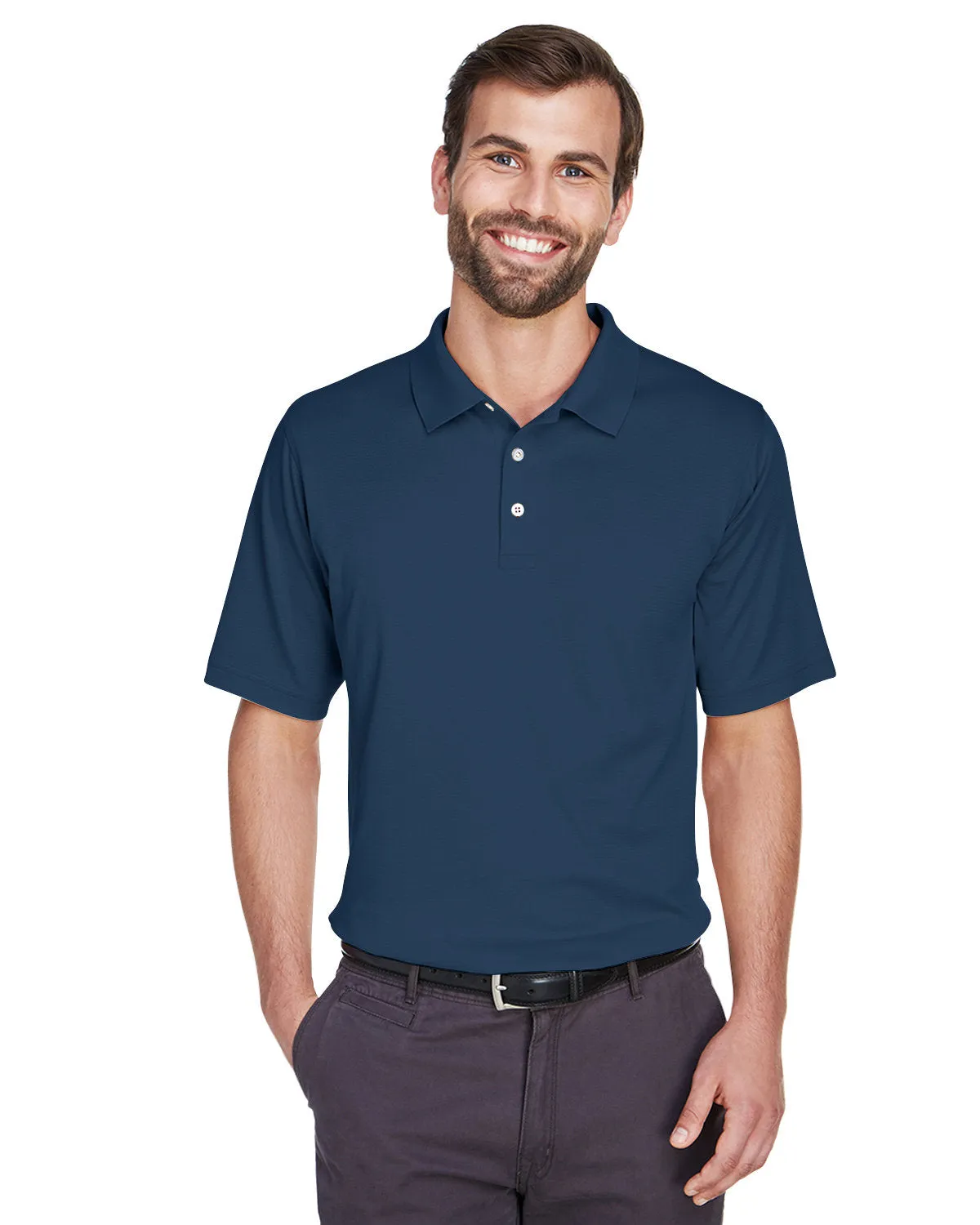 Devon & Jones DG200 Polo pour Homme en Pima-Tech Jet Piqué
