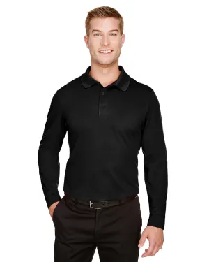 Devon & Jones DG20L Polo Homme à Manches Longues Tressé CrownLux Performance