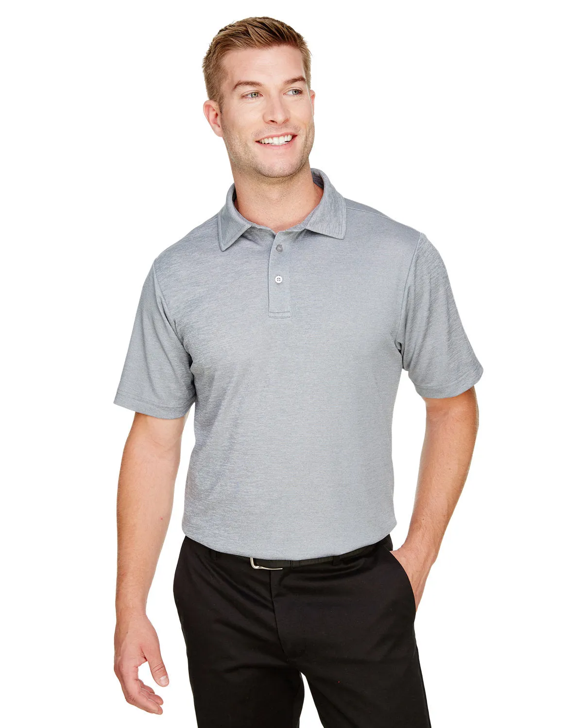 Devon & Jones DG22 CrownLux PerformancePolo Melange pour Hommes