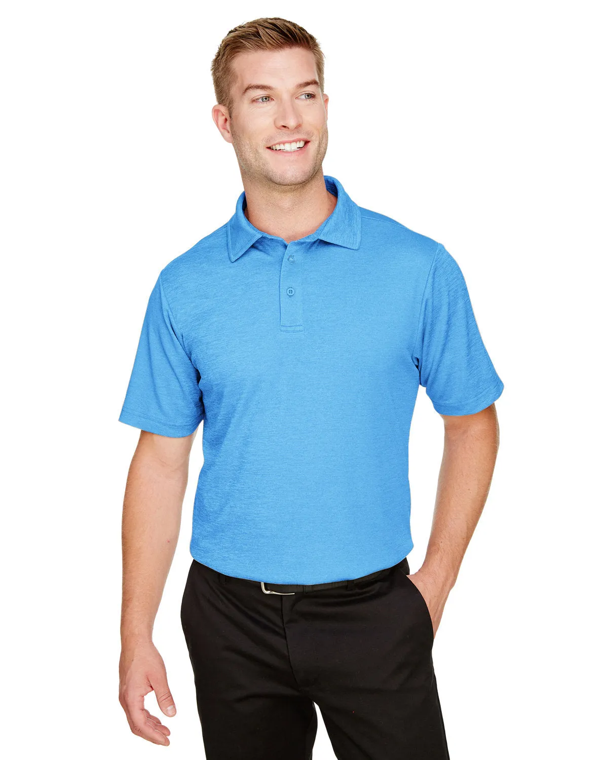 Devon & Jones DG22 CrownLux PerformancePolo Melange pour Hommes