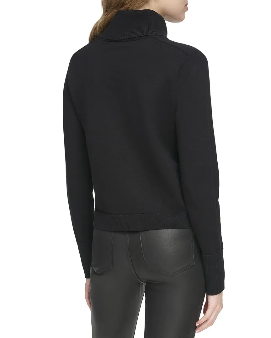 Pull col roulé logo DKNY