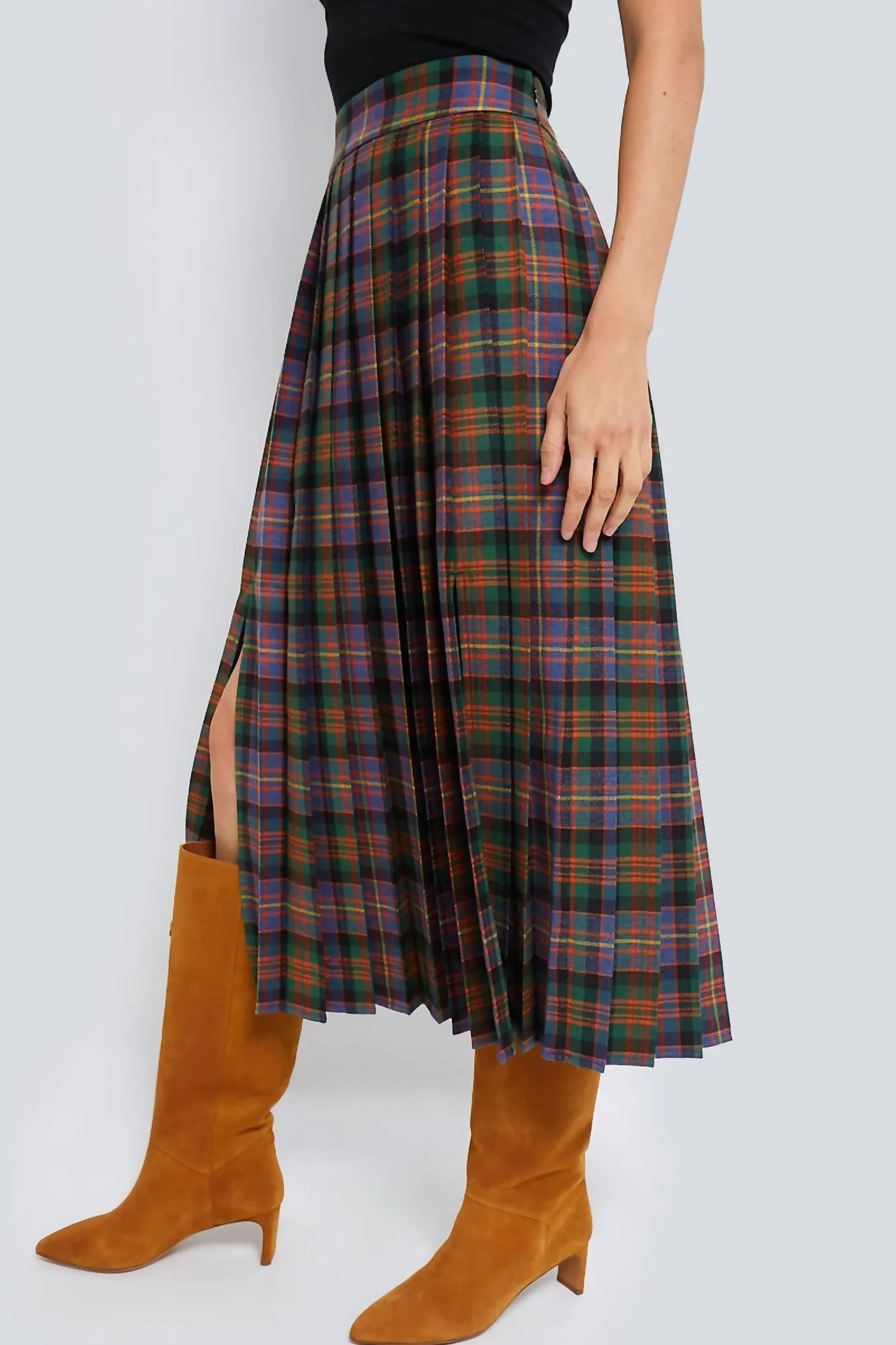 Jupe Dominic en Tartan Multicolore