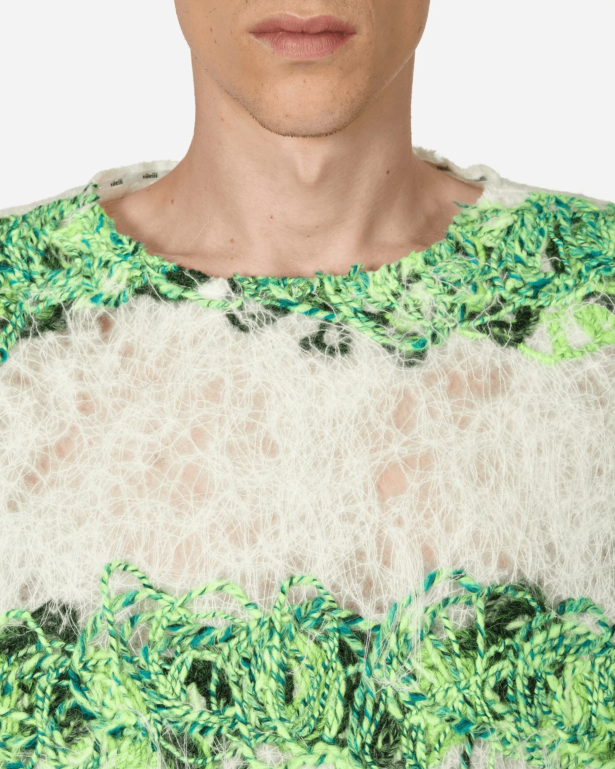 T-shirt Doomboh Blanc / Vert fluo