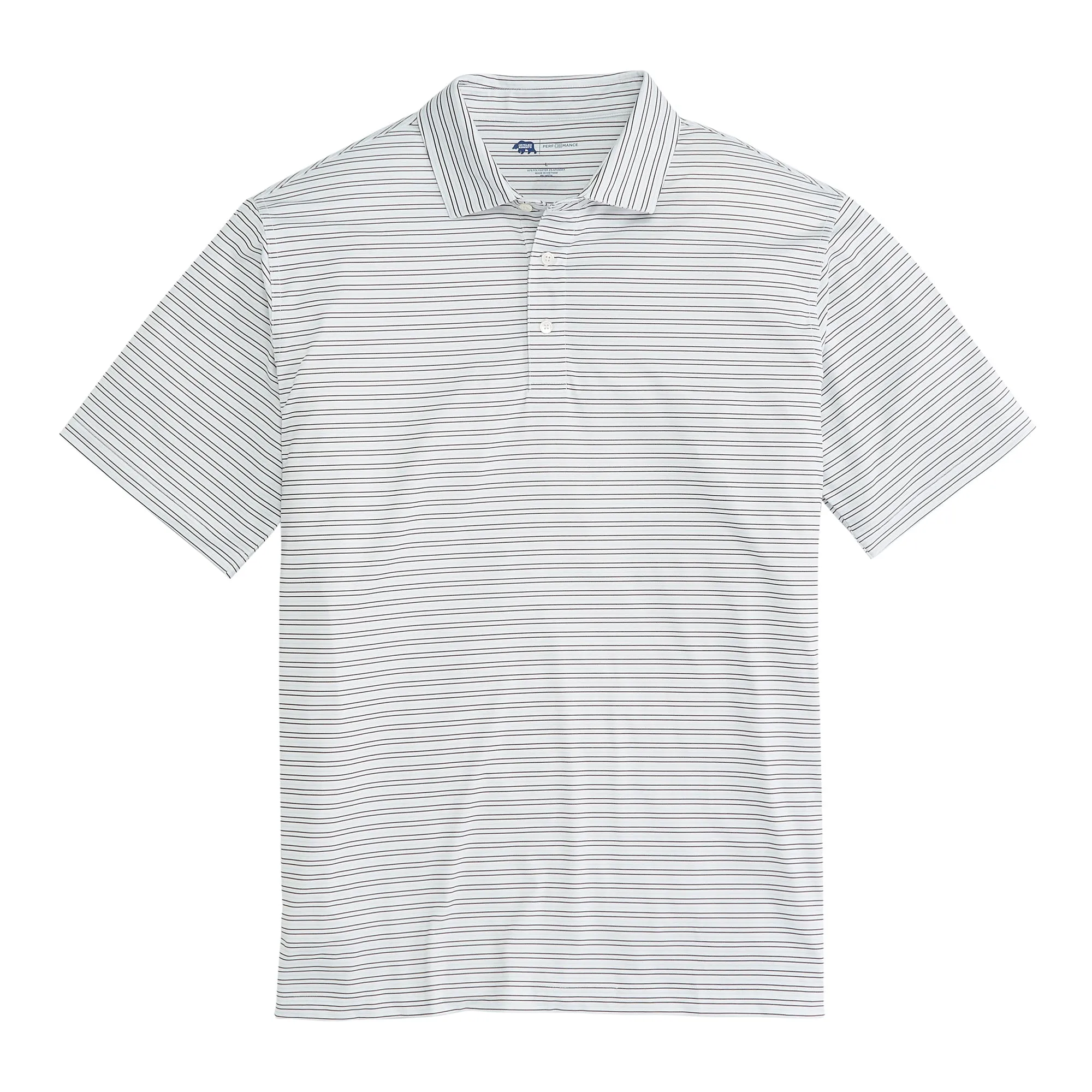 Polo Performance Stripe Driver - Bleu Délicat