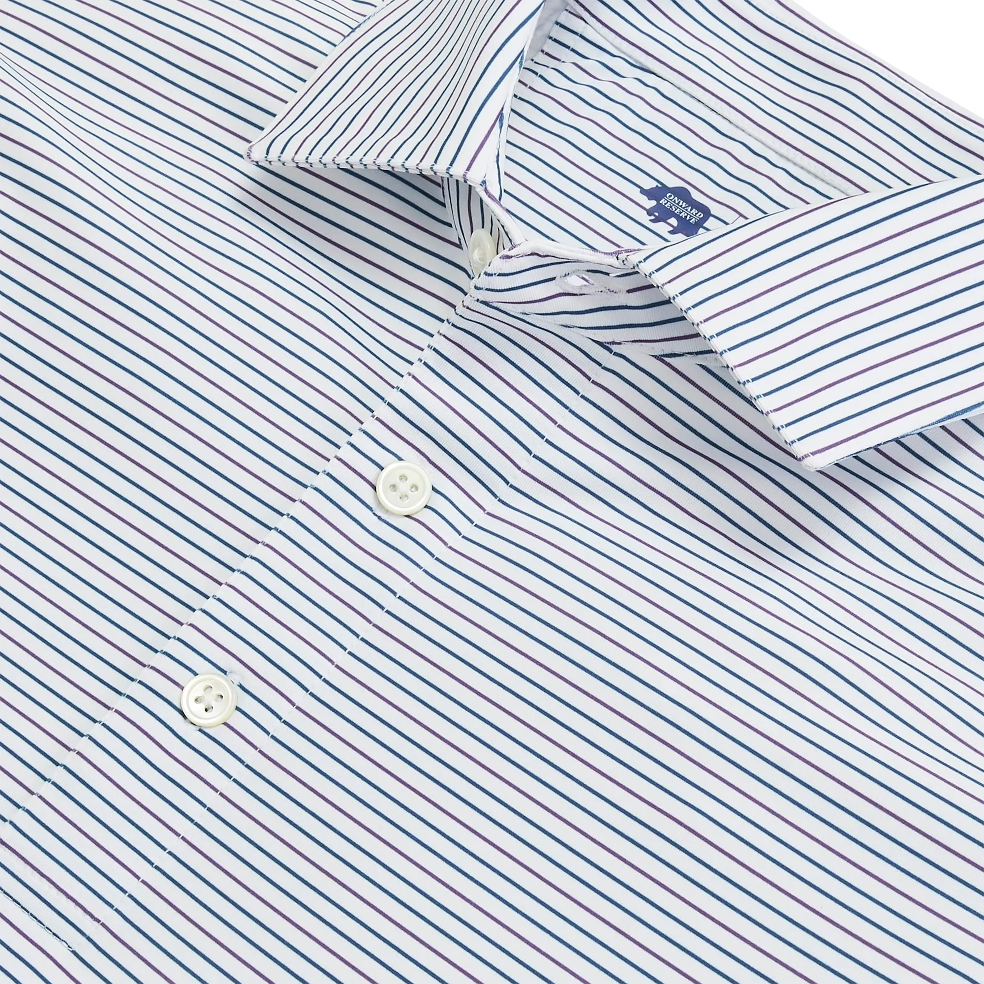 Polo de Performance Driver Stripe - Mystique