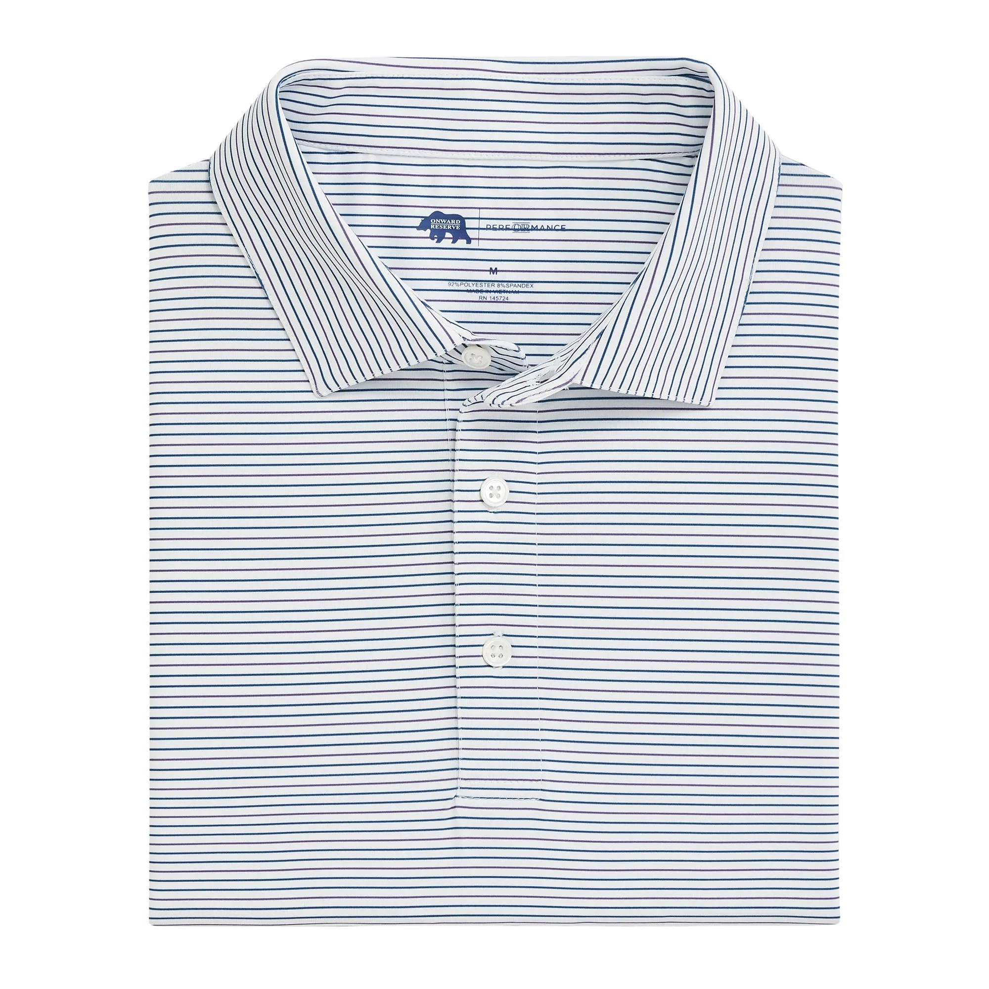 Polo de Performance Driver Stripe - Mystique