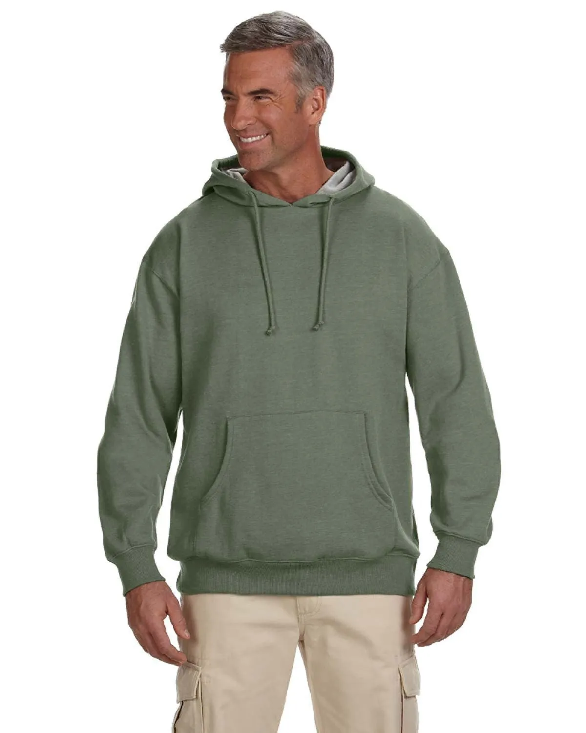 econscious EC5570 Pull à capuche en polaire bio/recyclé chiné pour adulte