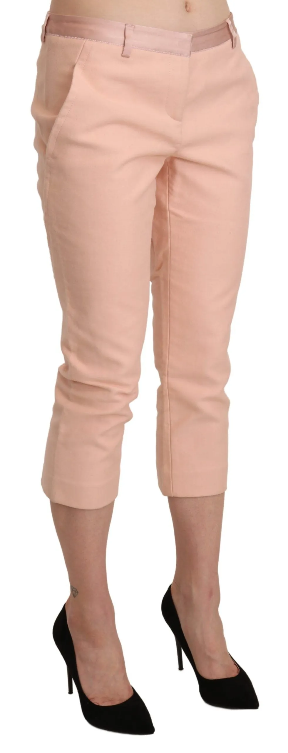 Pantalon Capri Femme Effilé à Taille Basse Ermanno Scervino