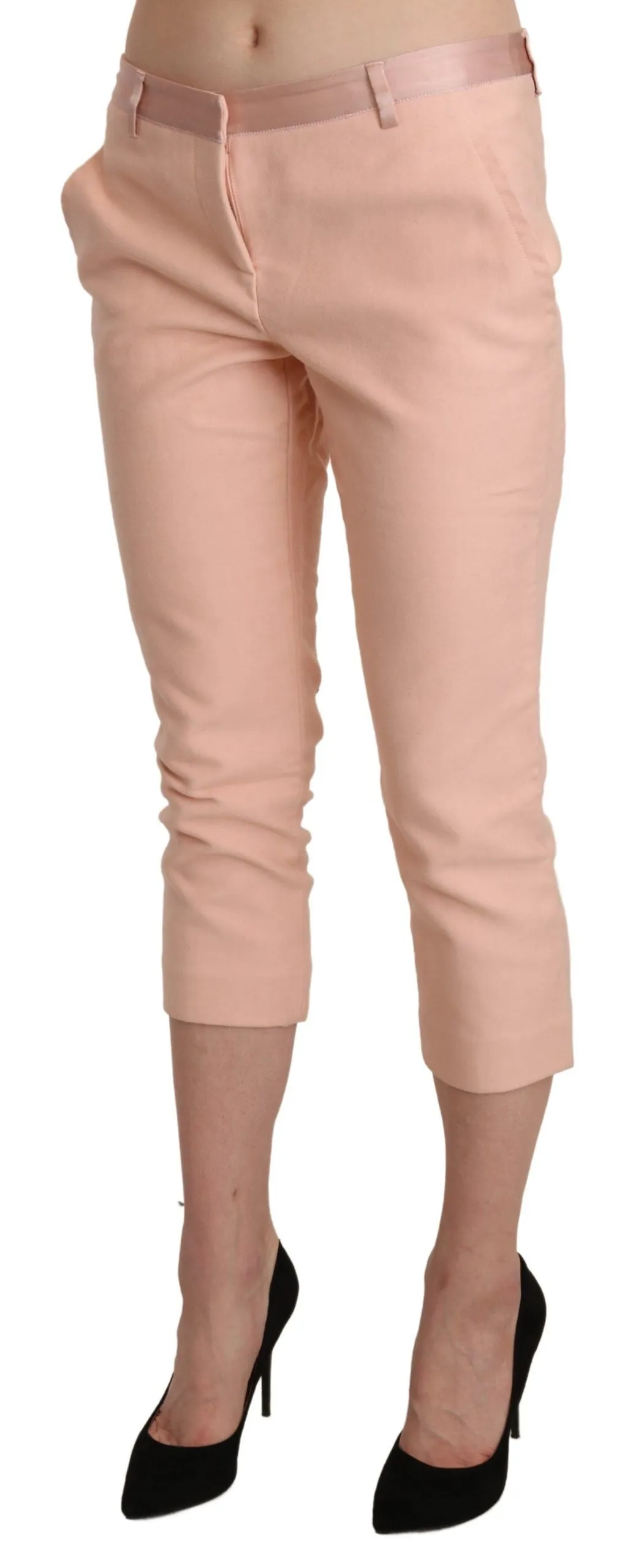 Pantalon Capri Femme Effilé à Taille Basse Ermanno Scervino