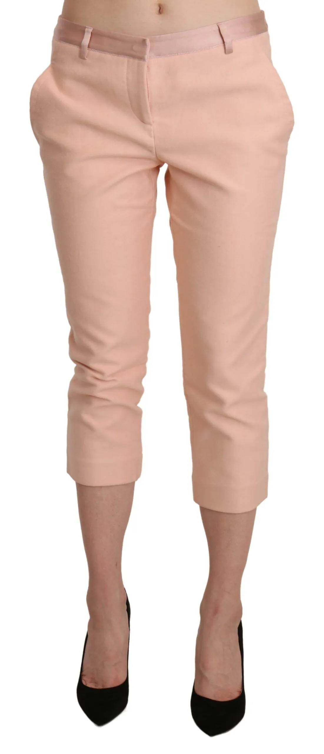 Pantalon Capri Femme Effilé à Taille Basse Ermanno Scervino
