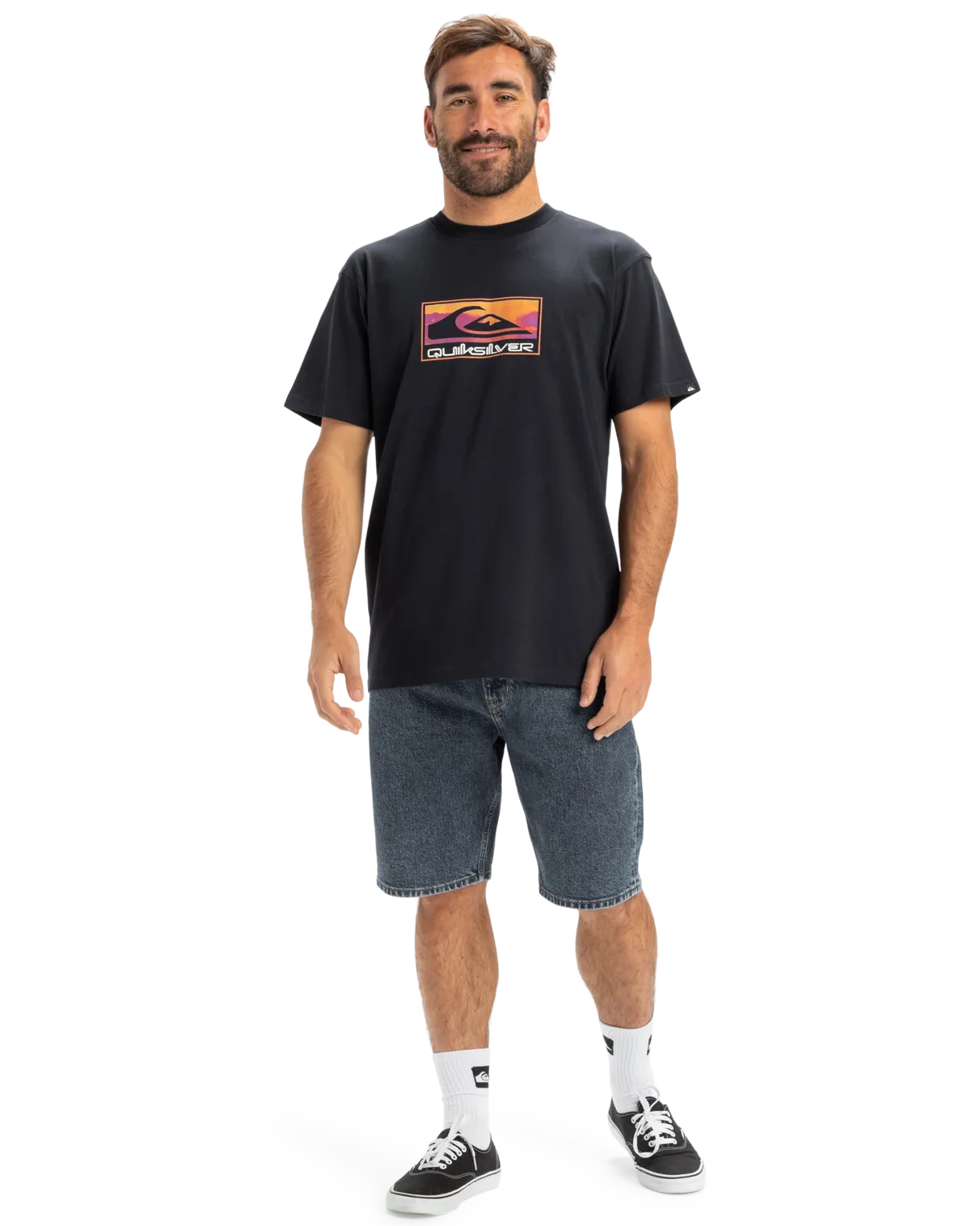 T-shirt EV Gradient Box en bleu marine foncé