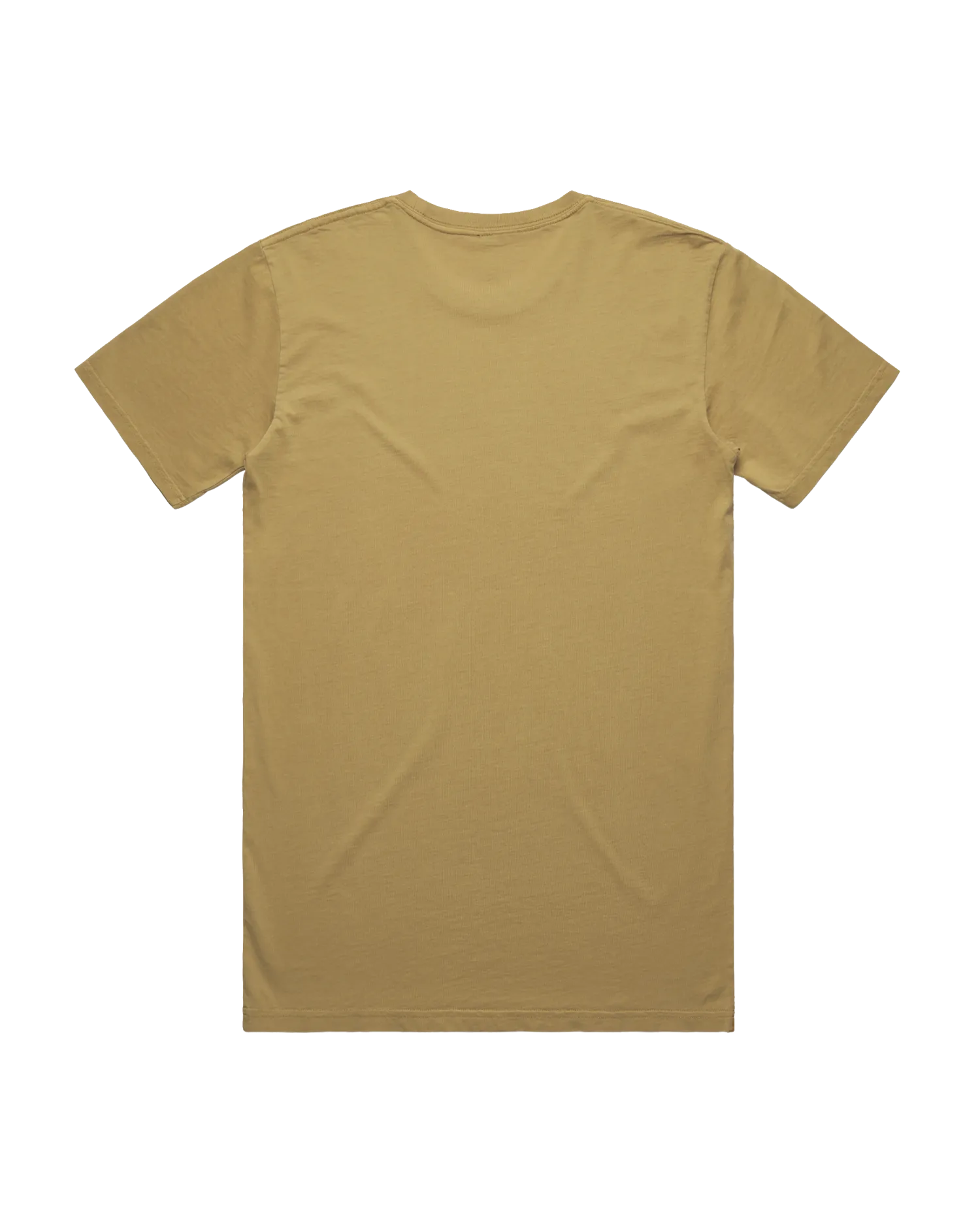 T-Shirt délavé en moutarde fanée