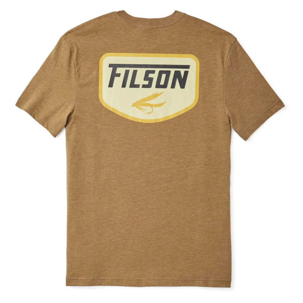 T-shirt Filson Buckshot Fly Fish Olive / Drapé Grège