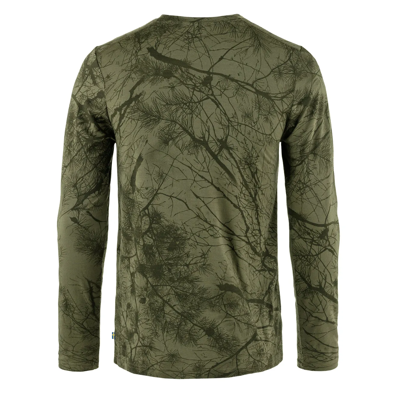 Fjallraven Varmland Laine Manches Longues Vert Camouflage