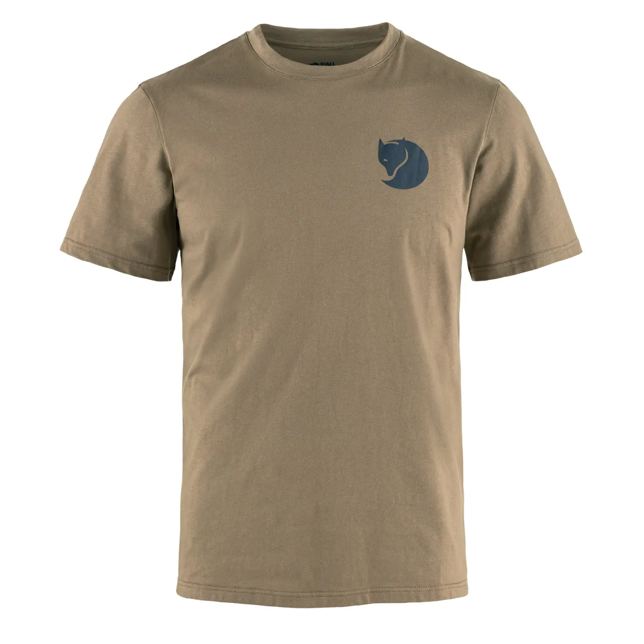 T-shirt Fjallraven Walk With Nature en daim marron