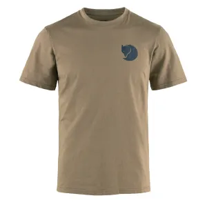 T-shirt Fjallraven Walk With Nature en daim marron