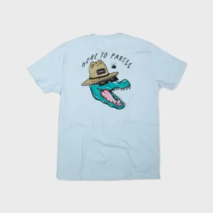 Flomotion Here To Partee T-shirt Homme - Bleu Clair