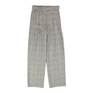 Fung Lan And Co. Pantalon à pinces pied-de-poule - Noir/Blanc