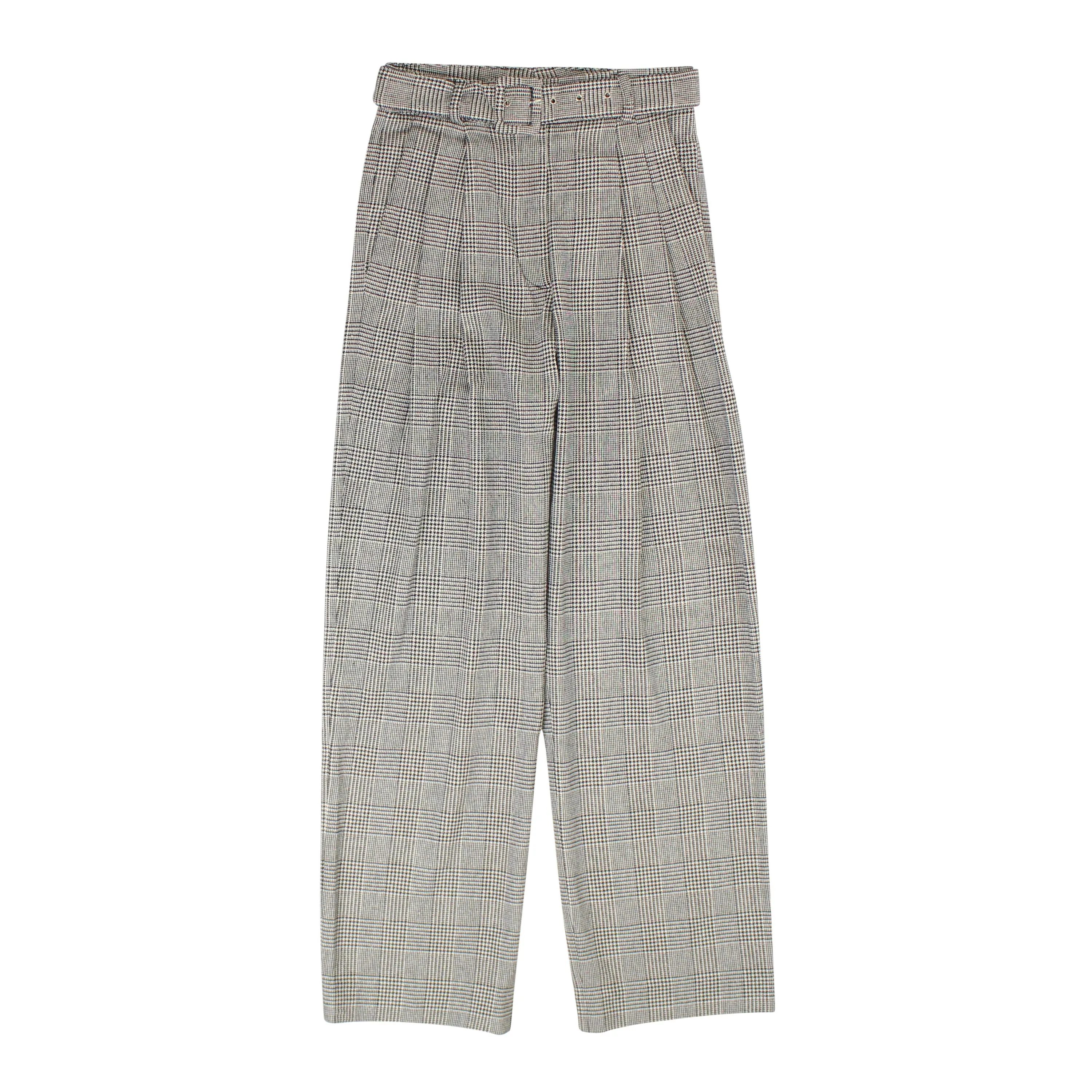 Fung Lan And Co. Pantalon à pinces pied-de-poule - Noir/Blanc