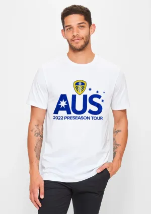 T-shirt de supporter adulte Gildan Leeds United Blanc