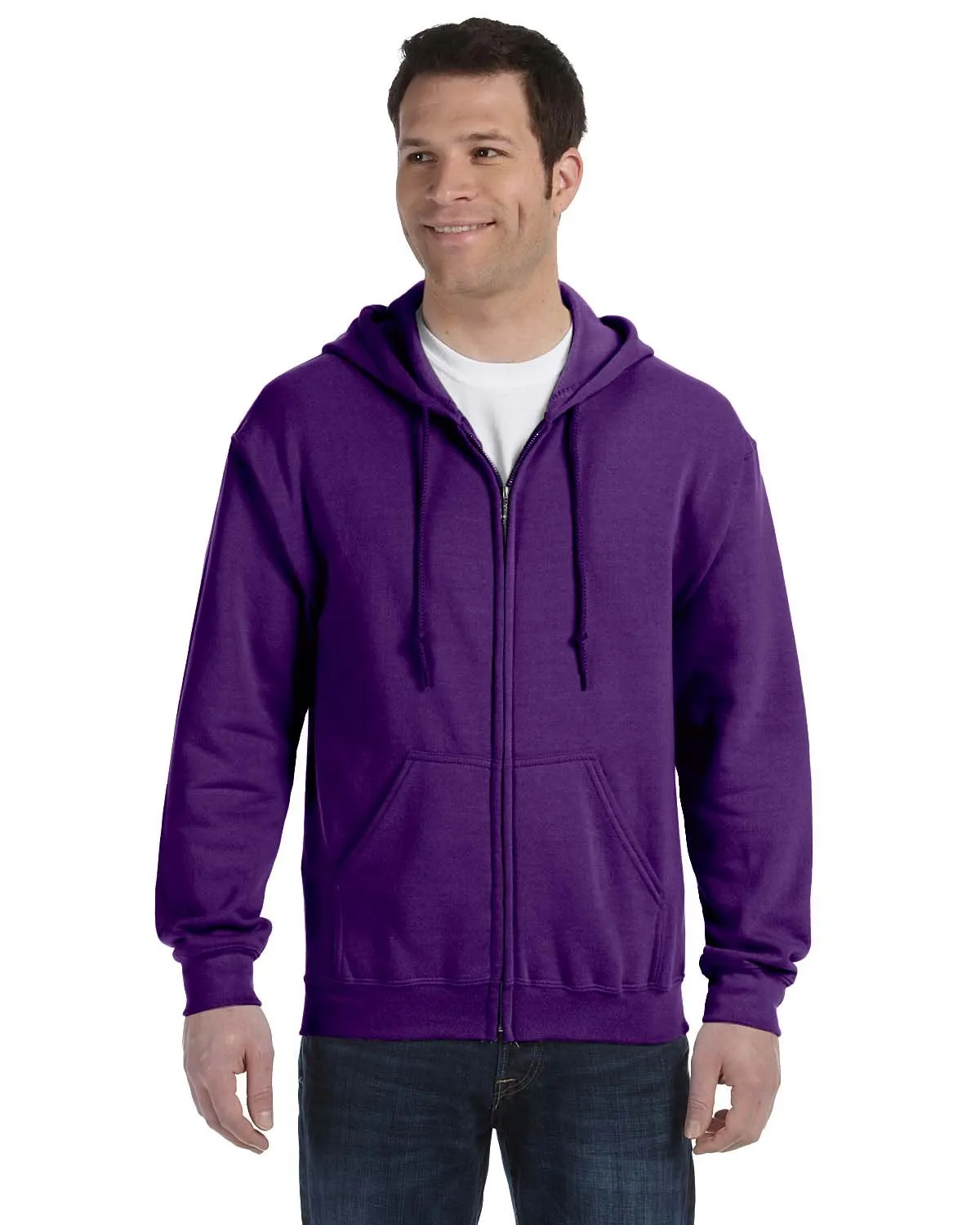 Gildan G186 Sweat à capuche mixte adulte lourd 50/50 avec fermeture éclair complète