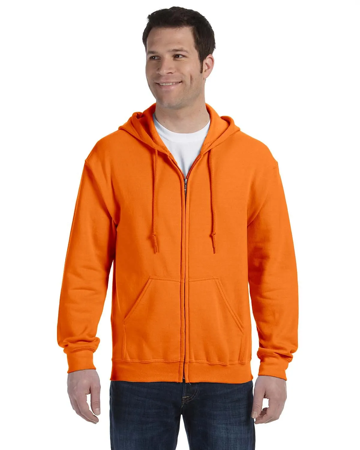 Gildan G186 Sweat à capuche mixte adulte lourd 50/50 avec fermeture éclair complète
