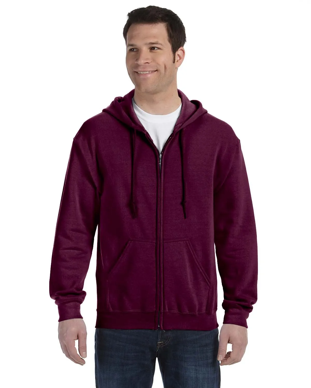 Gildan G186 Sweat à capuche mixte adulte lourd 50/50 avec fermeture éclair complète