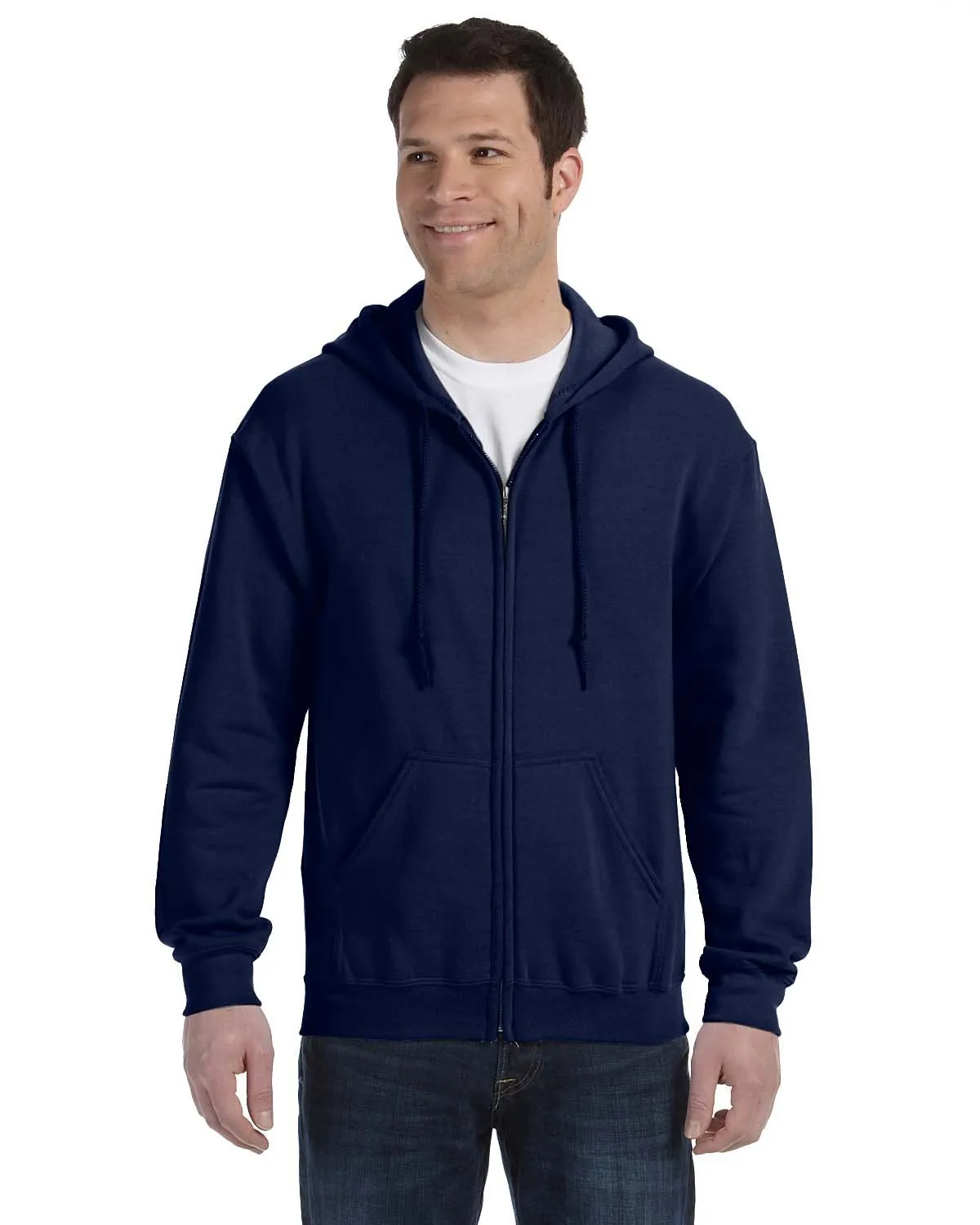 Gildan G186 Sweat à capuche mixte adulte lourd 50/50 avec fermeture éclair complète