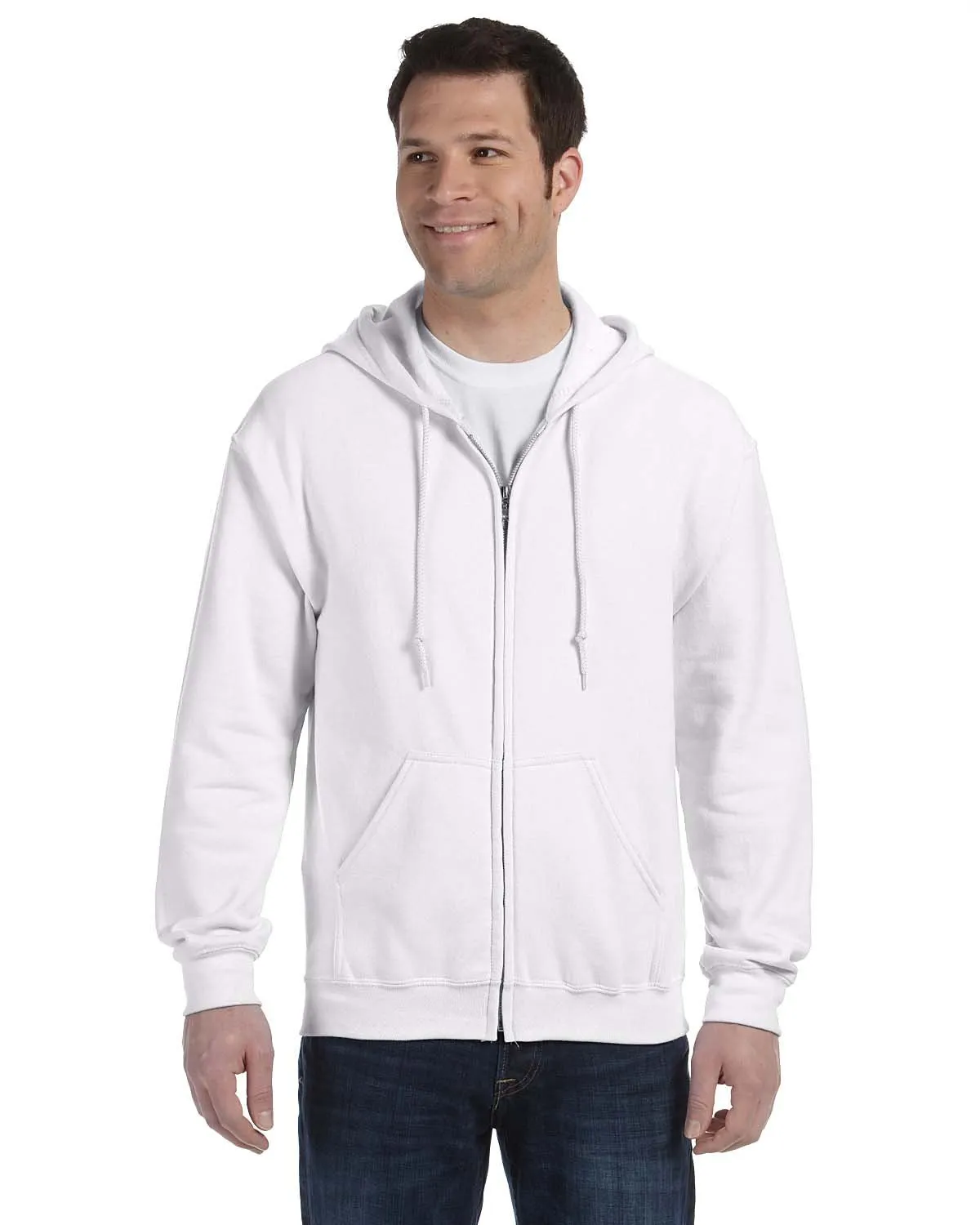 Gildan G186 Sweat à capuche mixte adulte lourd 50/50 avec fermeture éclair complète