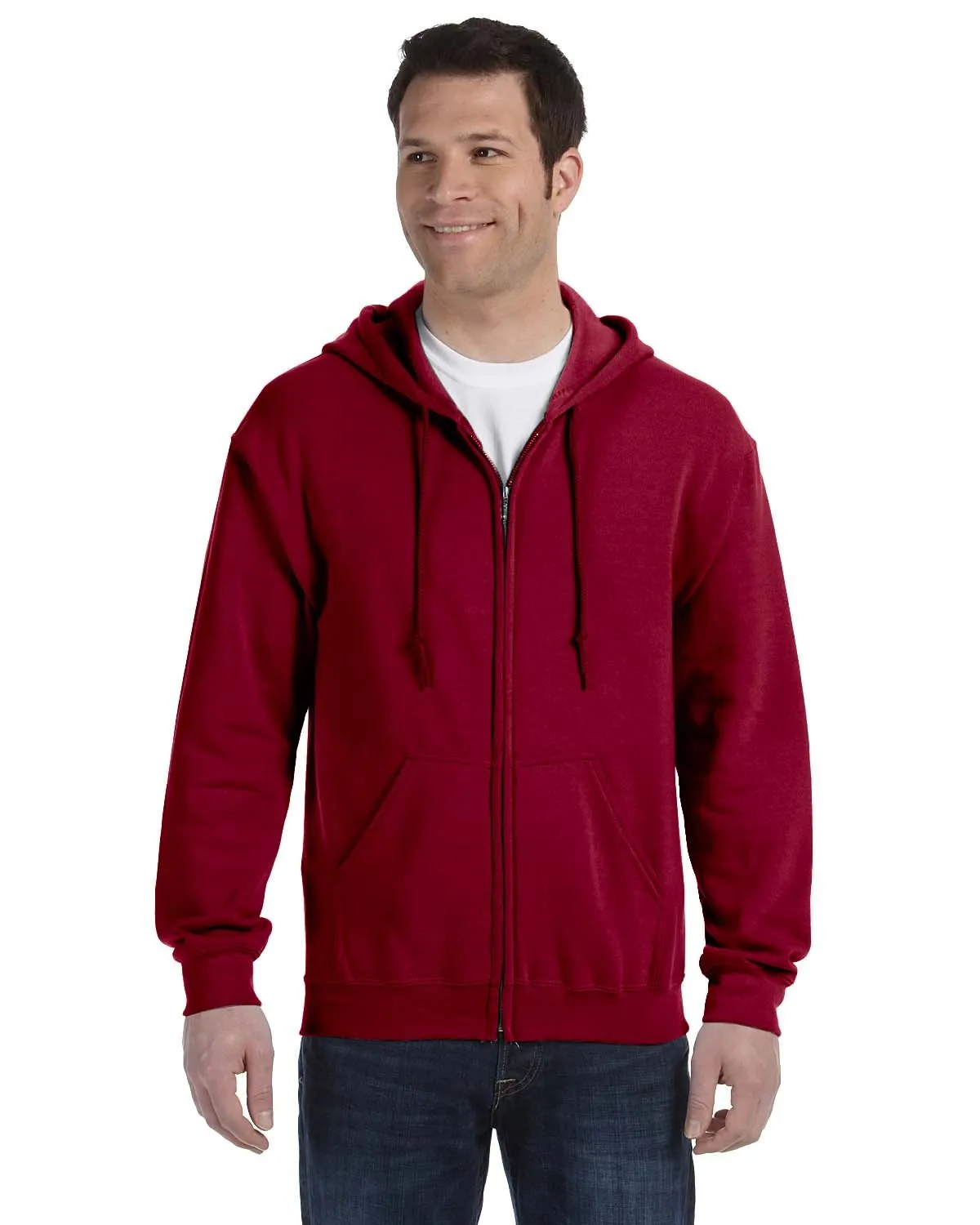 Gildan G186 Sweat à capuche mixte adulte lourd 50/50 avec fermeture éclair complète