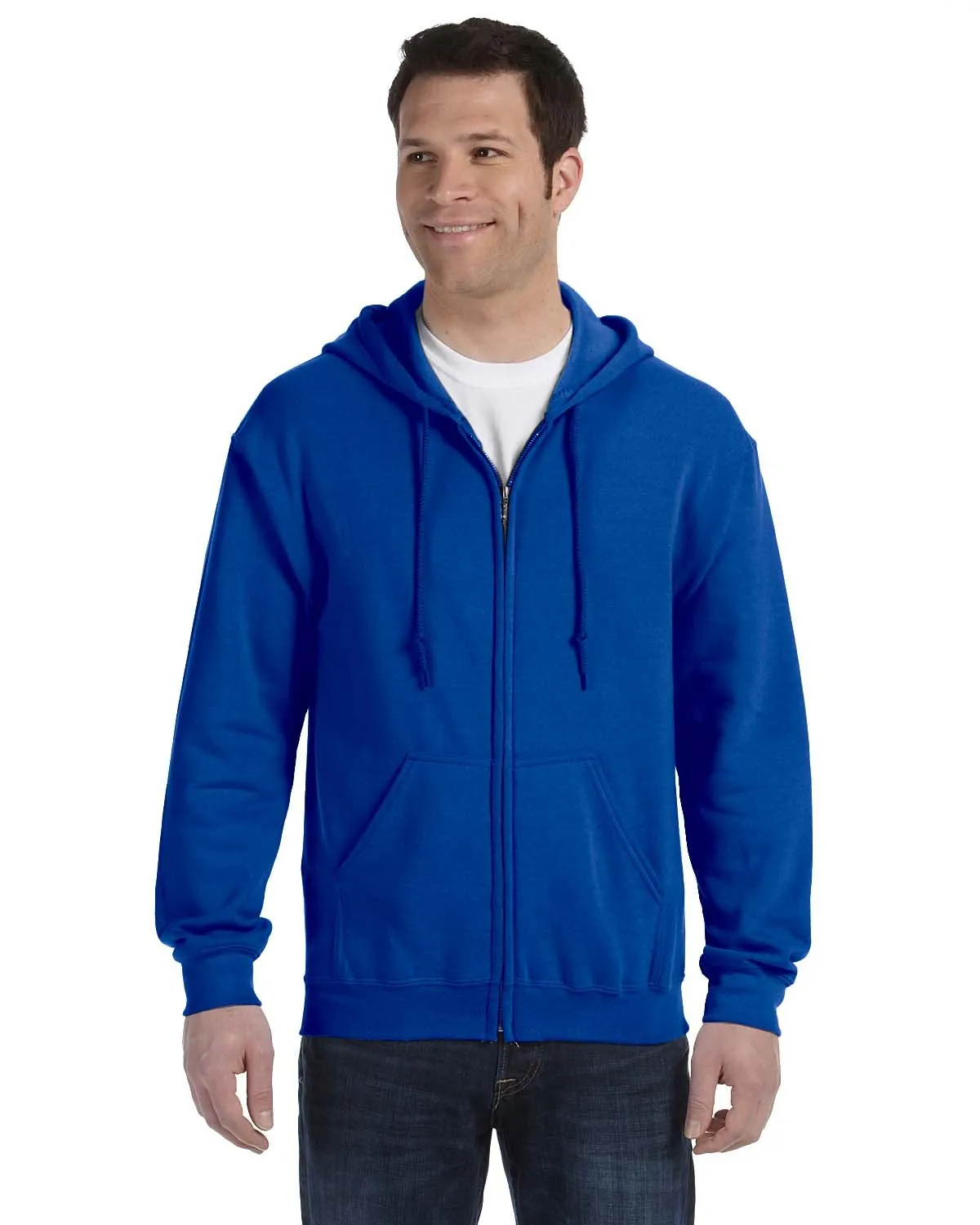 Gildan G186 Sweat à capuche mixte adulte lourd 50/50 avec fermeture éclair complète