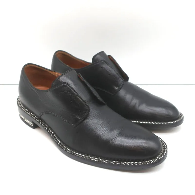 Derby Oxfords Givenchy en cuir noir avec chaîne taille 37 sans lacets