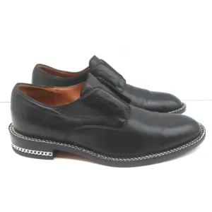 Derby Oxfords Givenchy en cuir noir avec chaîne taille 37 sans lacets