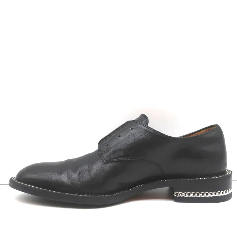 Derby Oxfords Givenchy en cuir noir avec chaîne taille 37 sans lacets