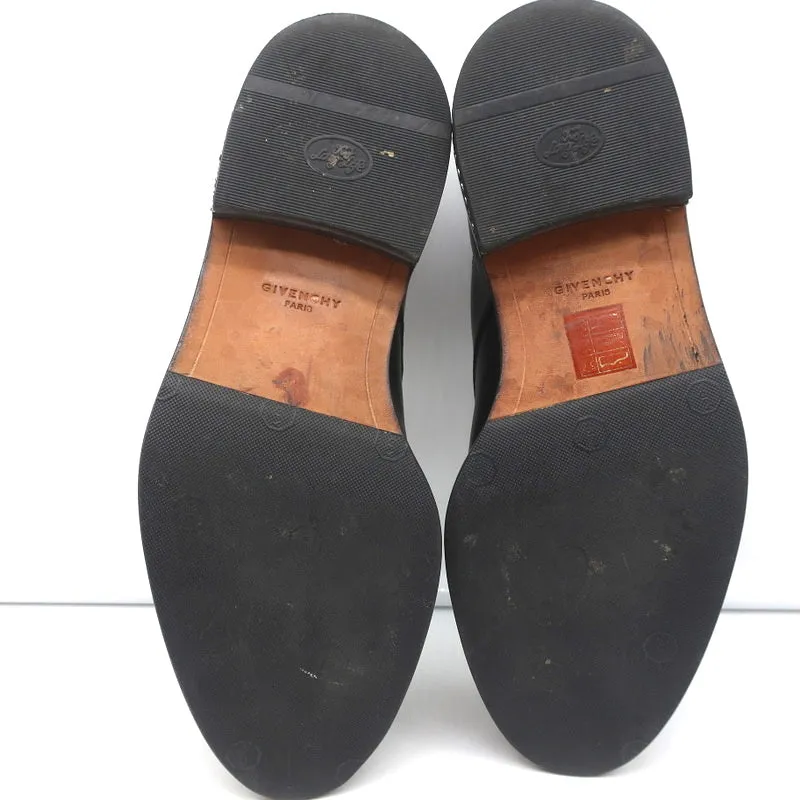 Derby Oxfords Givenchy en cuir noir avec chaîne taille 37 sans lacets