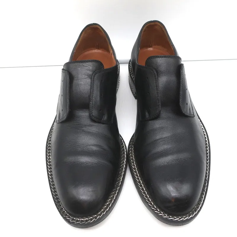 Derby Oxfords Givenchy en cuir noir avec chaîne taille 37 sans lacets