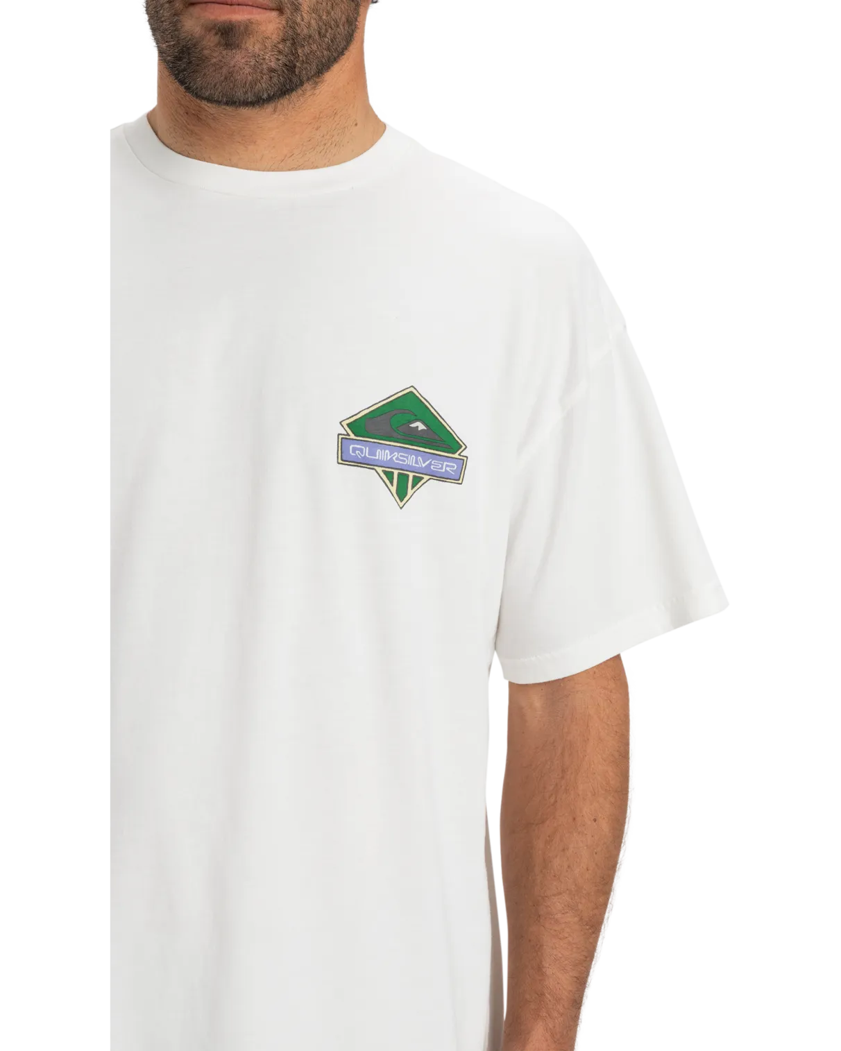 T-shirt Global Heat Crystal Jet en blanc neige