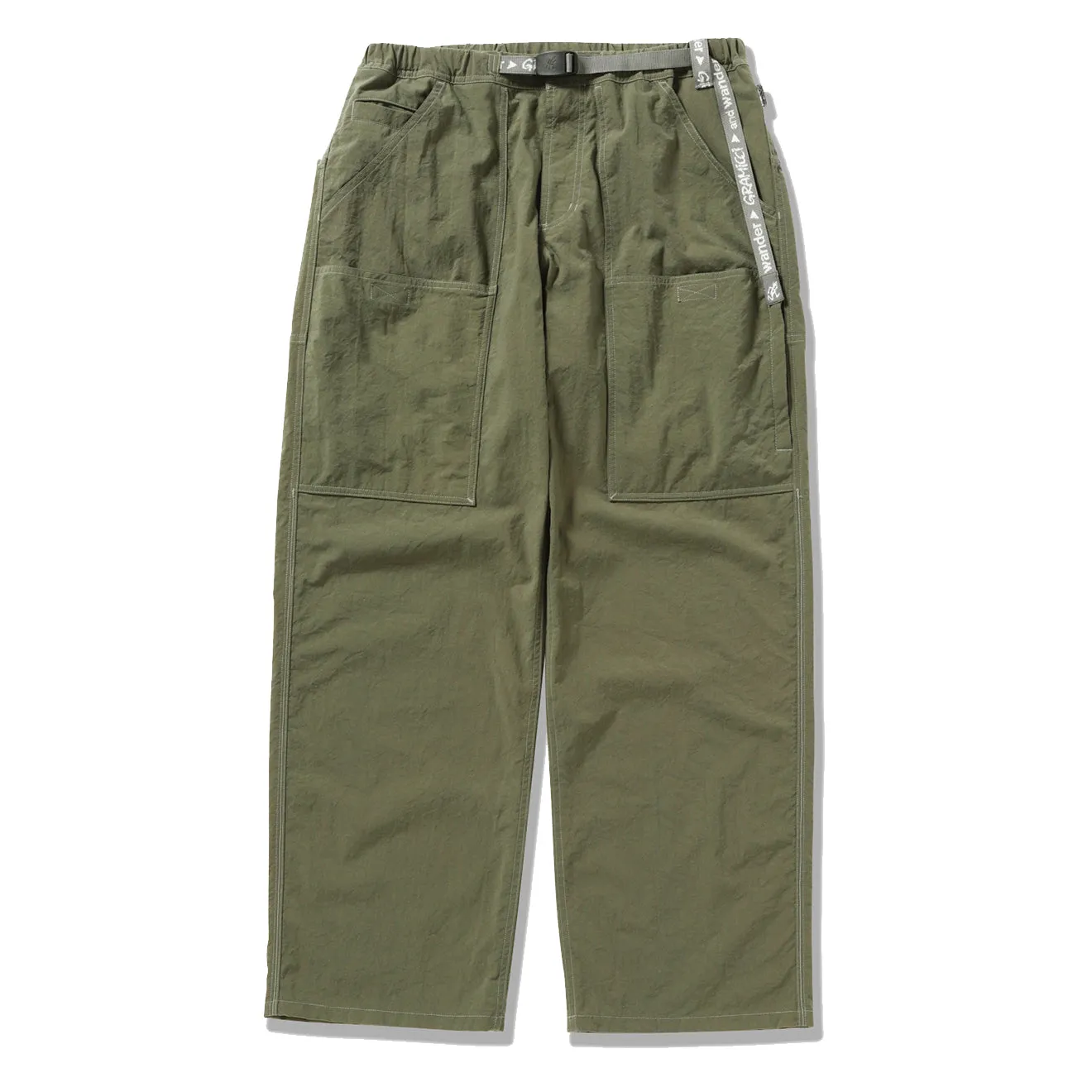 Gramicci x And Wander Pantalon EQT en Nylon Kaki
