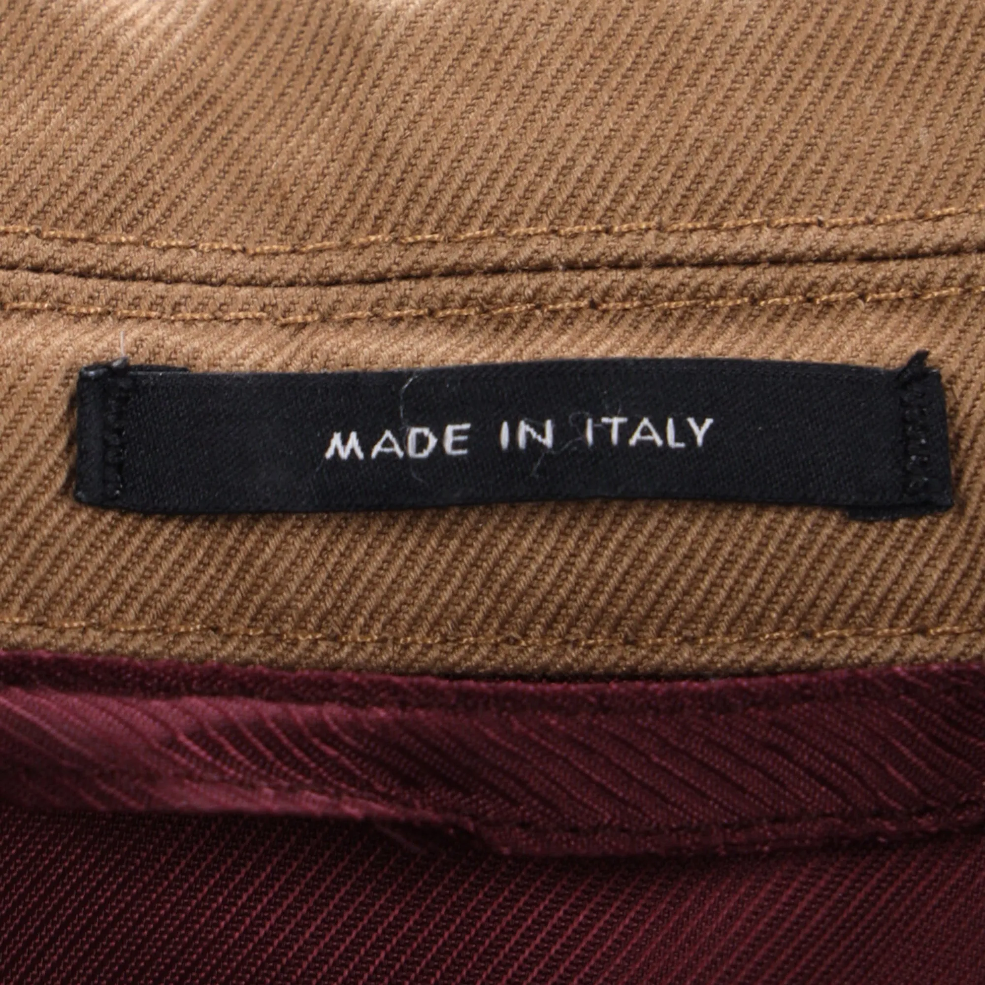 Blazer militaire Gucci à un bouton avec poches en coton marron