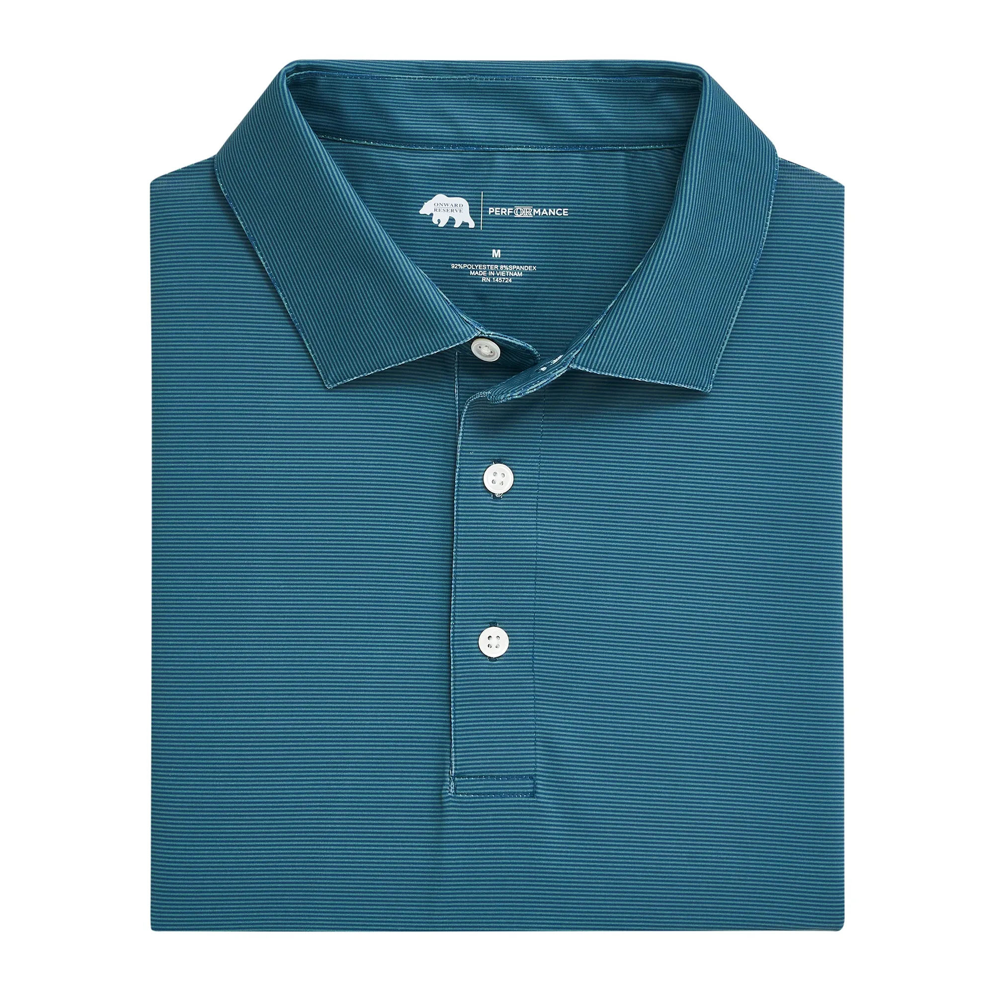 Polo Performance à Rayure Fine - Titan