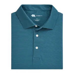 Polo Performance à Rayure Fine - Titan