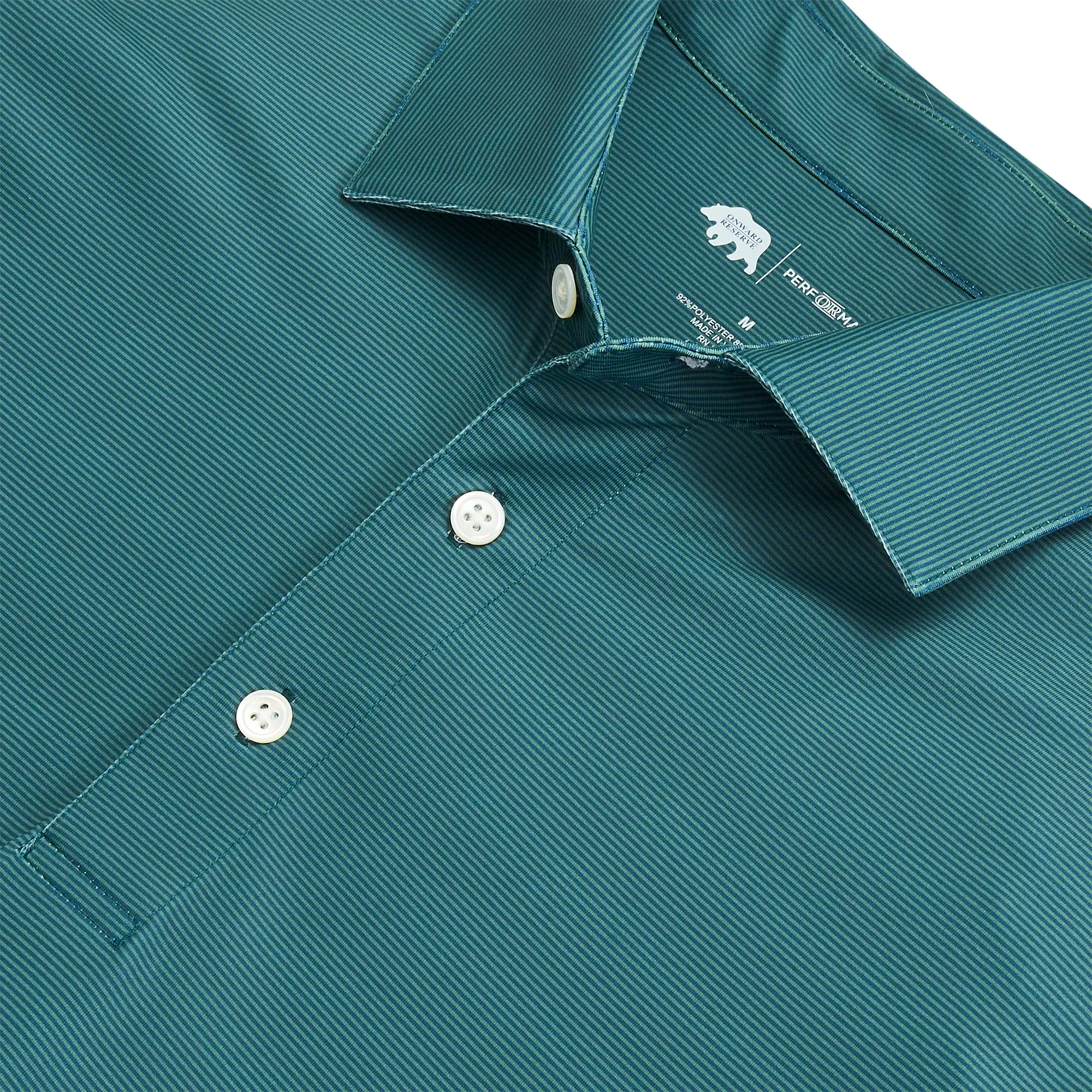 Polo Performance à Rayure Fine - Titan