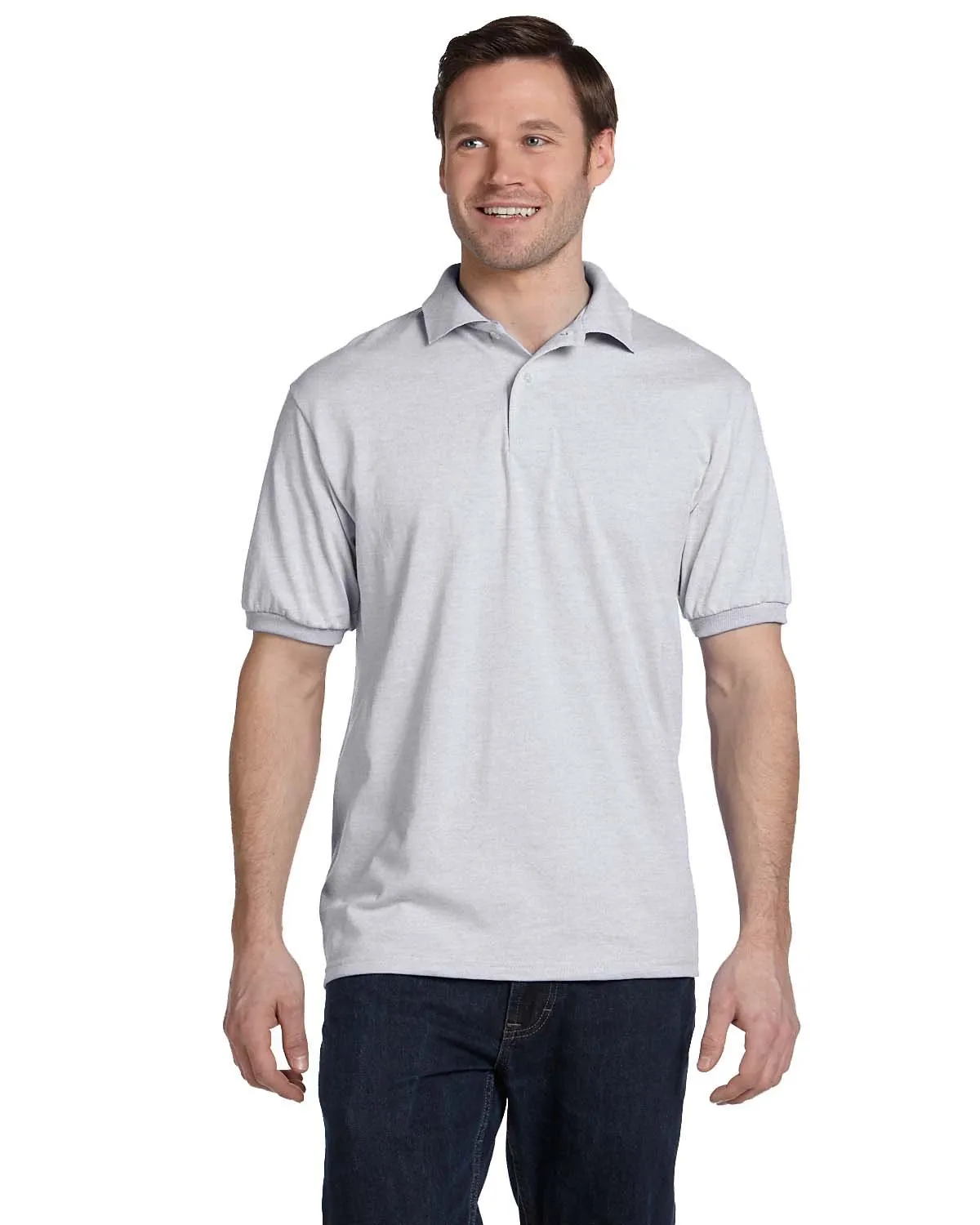 Hanes 054 Polo Adulte 50/50 en Jersey ÉcoSmart