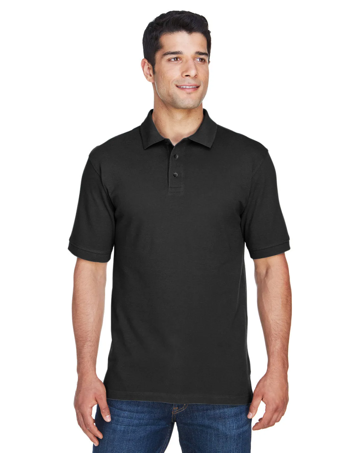Polo à manches courtes en piqué de coton ringspun 6 oz pour hommes Harriton M200