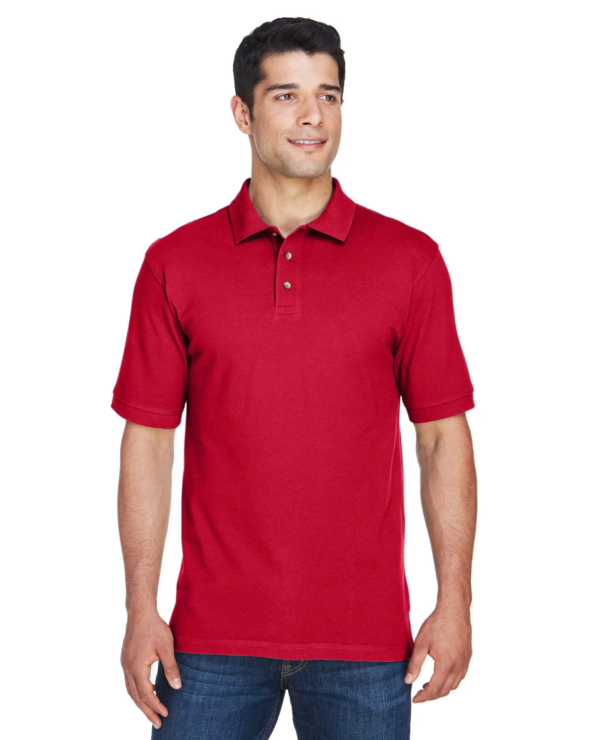 Polo à manches courtes en piqué de coton ringspun 6 oz pour hommes Harriton M200