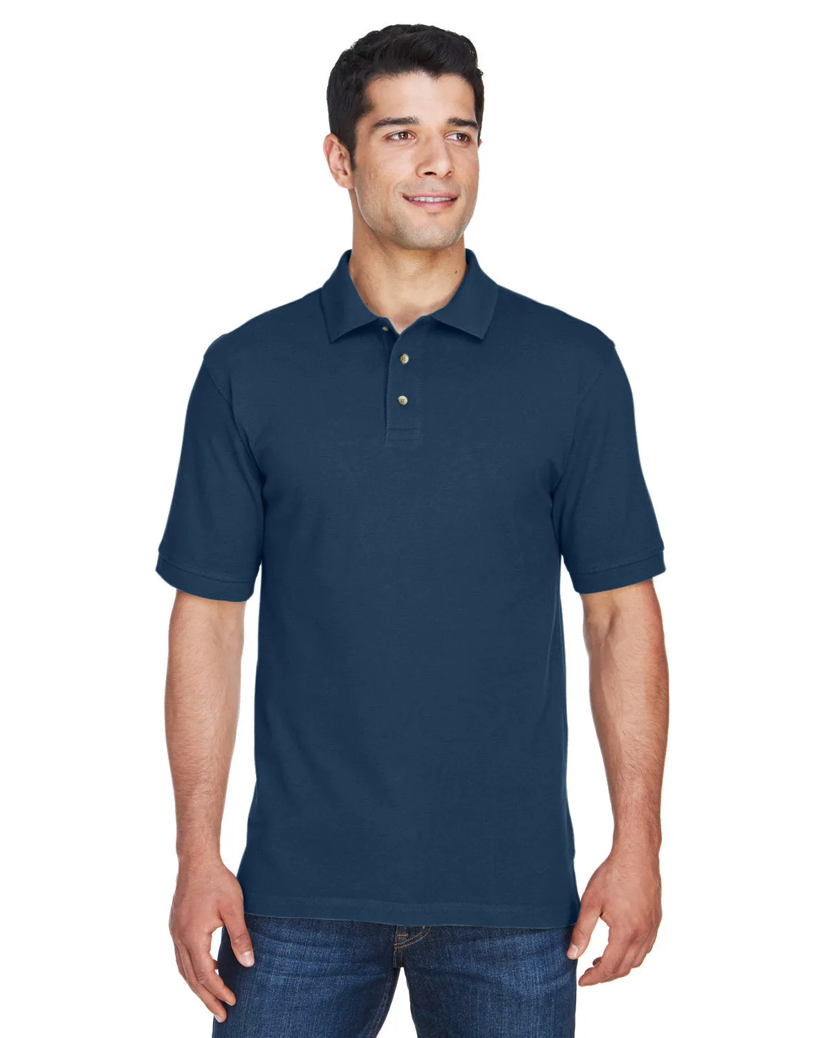 Polo à manches courtes en piqué de coton ringspun 6 oz pour hommes Harriton M200