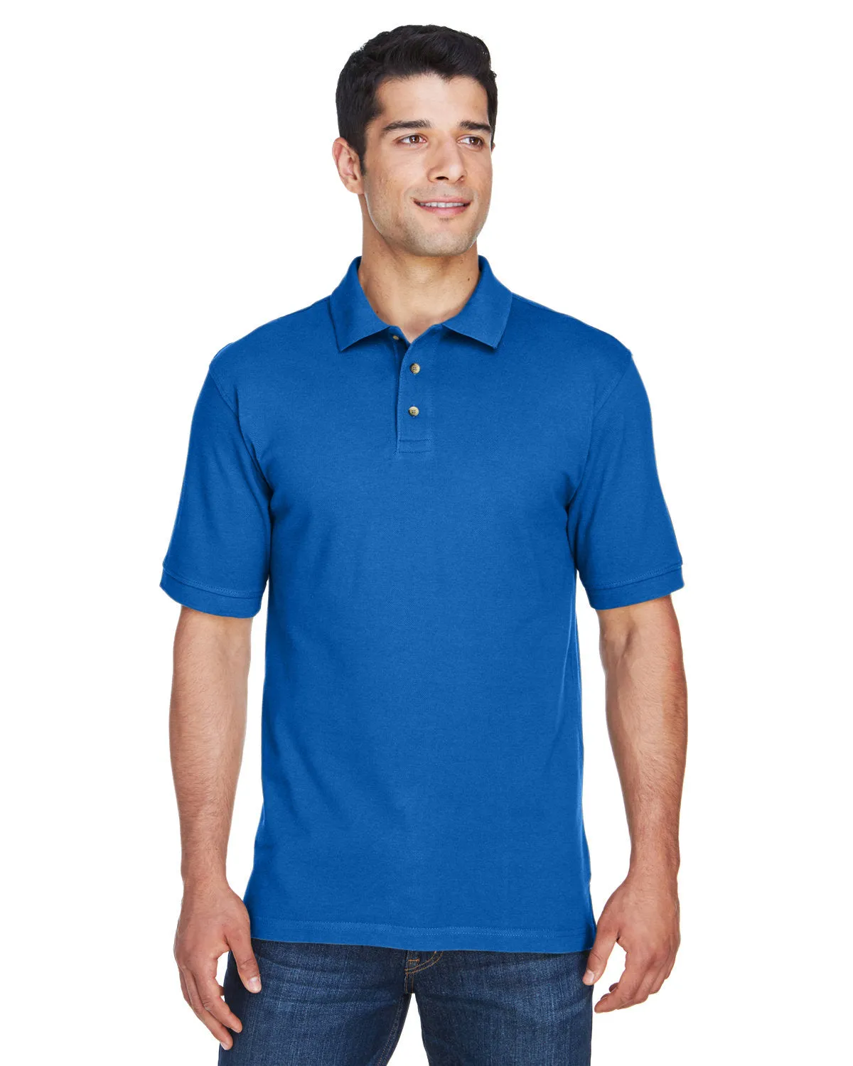 Polo à manches courtes en piqué de coton ringspun 6 oz pour hommes Harriton M200