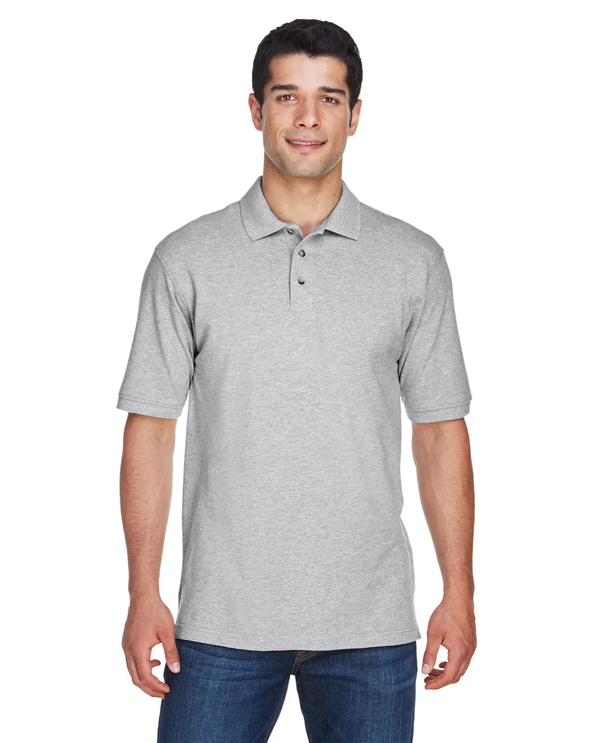 Polo à manches courtes en piqué de coton ringspun 6 oz pour hommes Harriton M200